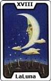 Carta del tarot La Luna